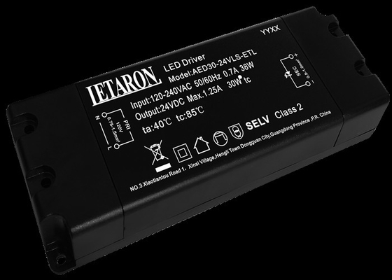 1250mA Oświetlenie szafki Letaron LED Driver 24V 30W z certyfikatem ETL