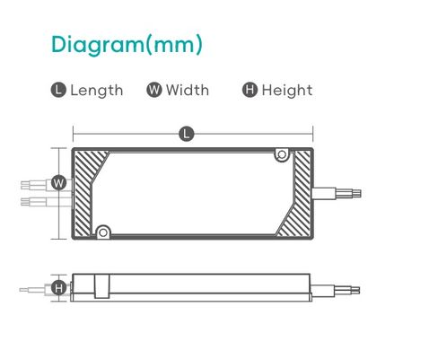 Zasilacz stałonapięciowy do sterowania odszraniaczem Super Slim LED Driver do lustra łazienkowego IP44 125x55x16,5mm